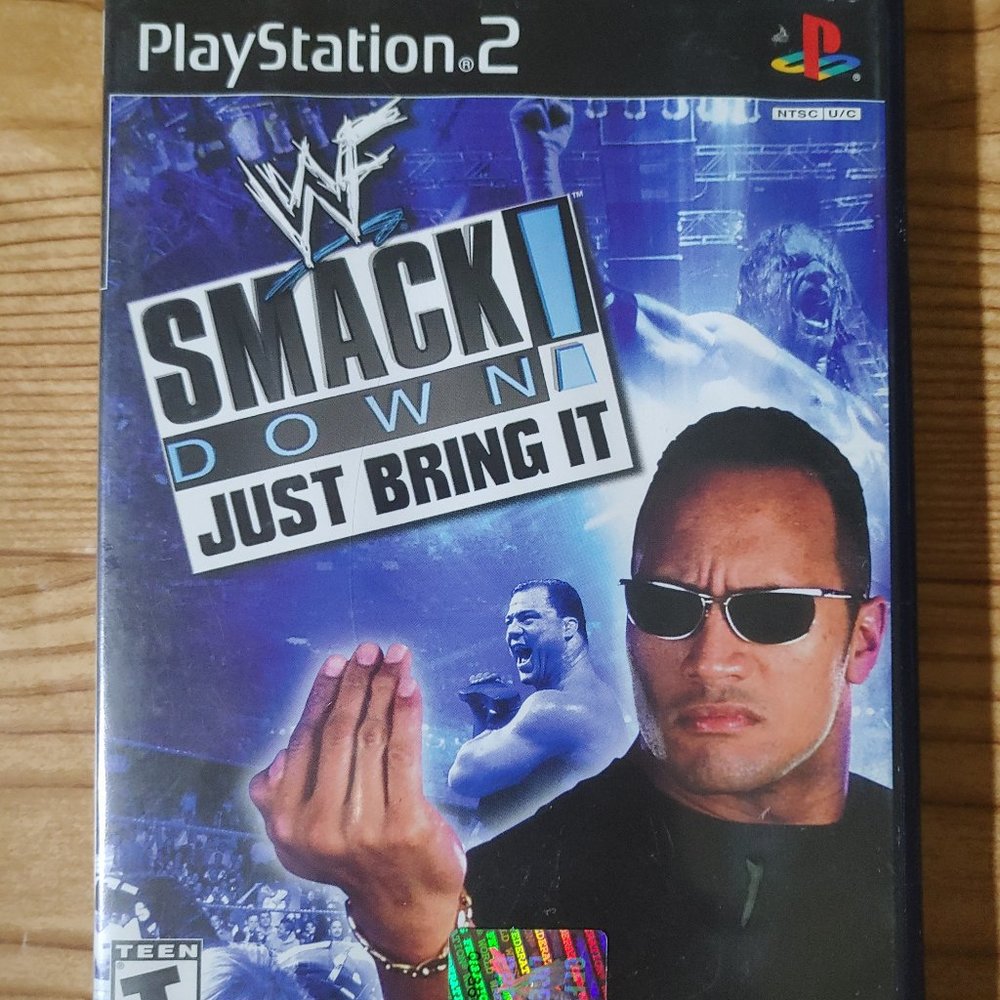 WWF SmackDown Just Bring It! PS2 game (CIB)
